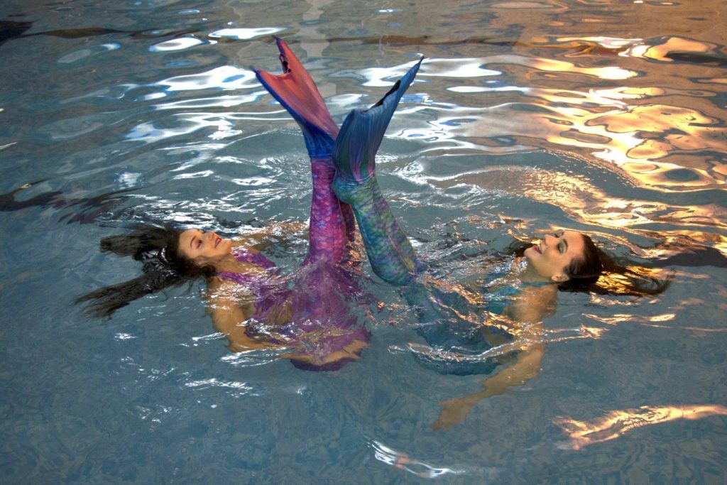 Mermaid swimming tricks